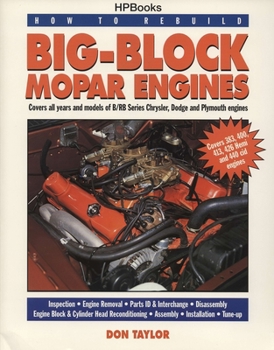 Paperback How to Rebuild Big-Block Mopar Engines Book