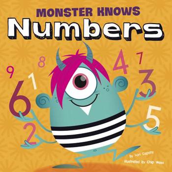 Hardcover Monster Knows Numbers Book