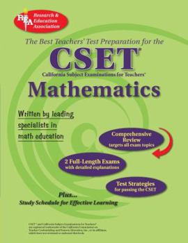 Paperback CSET Mathematics: The Best Teachers' Test Preparation for the California Subject Examinations for Teachers Book