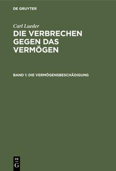 Hardcover Die Vermögensbeschädigung [German] Book