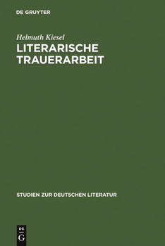 Hardcover Literarische Trauerarbeit: Das Exil- Und Spätwerk Alfred Döblins [German] Book