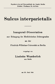 Paperback Sulcus interparietalis [German] Book
