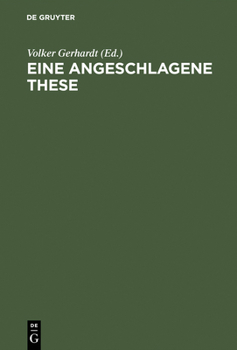 Hardcover Eine angeschlagene These [German] Book