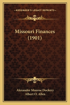 Paperback Missouri Finances (1901) Book