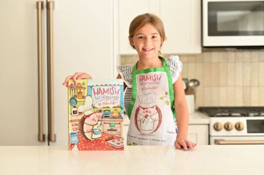 Hardcover Apron & Book Set - Hamish the Hedgehog, The Kitchen Critter Book