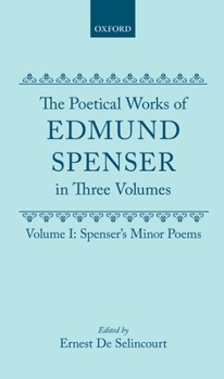 Hardcover Spenser's Minor Poems Book