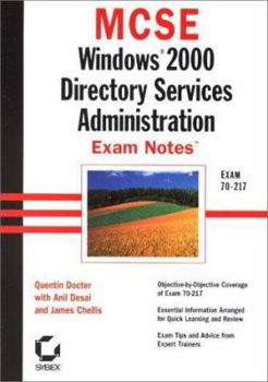 Paperback MCSE: Win 2000 Directory Services Admin Exam Notes Book
