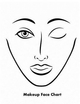 Paperback Makeup Face Chart Book