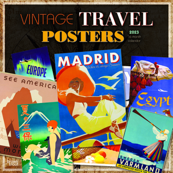 Calendar Vintage Travel Posters 2023 Square Book