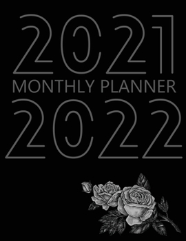 2021-2022 Monthly Planner: 24 Month Agenda for Women, Monthly Organizer Book for Activities and Appointments, 2 Year Calendar Notebook, White Paper, 8.5″ x 11″, 136 Pages