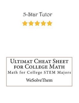 Paperback Ultimat Cheat Sheet for College Math Book