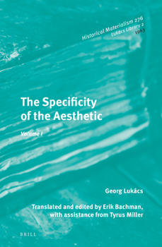 Hardcover The Specificity of the Aesthetic, Volume 1 Book