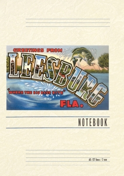 Paperback Vintage Lined Notebook Greetings from Leesburg, Florida Book