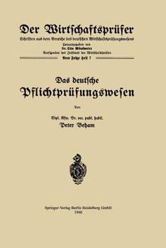 Paperback Das Deutsche Pflichtprüfungswesen [German] Book