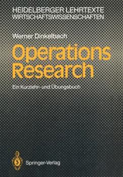 Paperback Operations Research: Ein Kurzlehr- Und Übungsbuch [German] Book