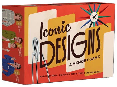 Paperback Iconic Designs: A Memory Game Book