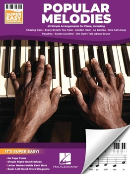 Paperback Popular Melodies - Super Easy Songbook with 49 Simple Arrangements for Piano Book
