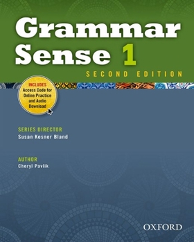 Paperback Grammar Sense 1 Student Book with Online Practice Access Code Card [With Access Code] Book