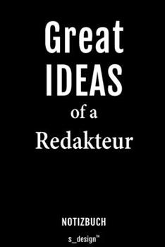 Notizbuch für Redakteure / Redakteur / Redakteurin: Originelle Geschenk-Idee [120 Seiten liniertes blanko Papier] (German Edition)