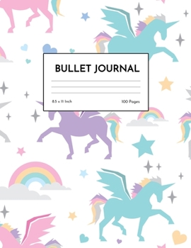 Bullet Journal: Adorable Unicorn Dot Grid Notebook - Dotted Note Pad for Kids, Girls, Teens, Tweens, Women - Gifts for Birthday and Christmas | Design 98843