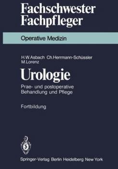 Paperback Urologie: Prae- Und Postoperative Behandlung Und Pflege [German] Book