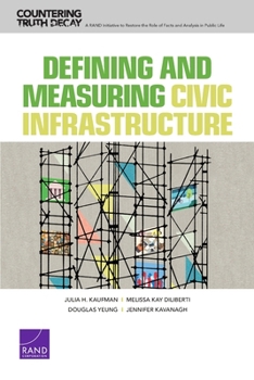 Paperback Defining and Measuring Civic Infrastructure Book