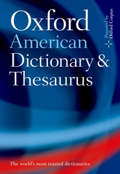 Hardcover The Oxford American Dictionary and Thesaurus: With Language Guide Book