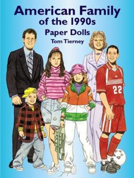 Paperback American Family of the 1990s Paper Dolls Book