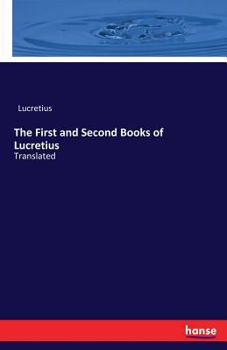 Paperback The First and Second Books of Lucretius: Translated Book