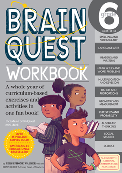 Paperback Brain Quest Workbook: 6th Grade Book