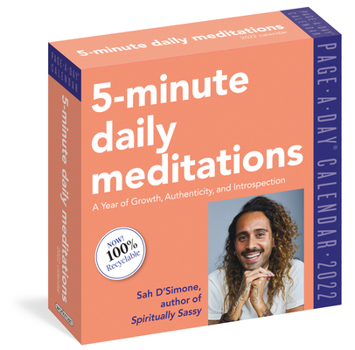 Calendar 5-Minute Daily Meditations Page-A-Day Calendar 2022: A Year of Growth, Authenticity, and Introspection. Book