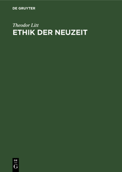 Hardcover Ethik Der Neuzeit [German] Book