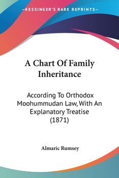 Paperback A Chart Of Family Inheritance: According To Orthodox Moohummudan Law, With An Explanatory Treatise (1871) Book