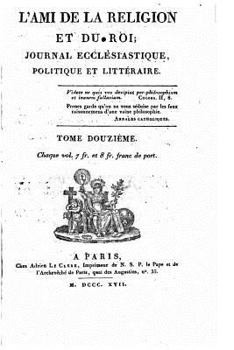 Paperback L'ami de la religion et du roi - Tome XII [French] Book