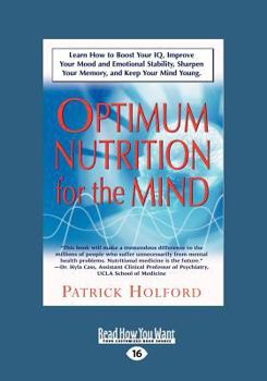 Paperback New Optimum Nutrition for the Mind (Large Print 16pt), Volume 2 [Large Print] Book
