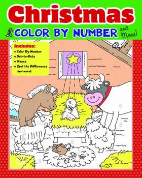 Paperback Christmas Color by Number and More! Book