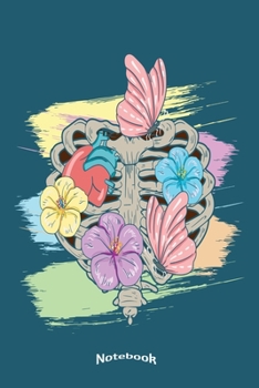 My Pastel Goth Notebook: Colorful Notebook, Diary or Journal Gift for Pastel Goth Subculture Ribcage, Flowers and Butterfly Fans and Lovers for with ... Cream Paper, Glossy Finished Soft Cover