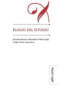 Paperback Elogio del estudio [Spanish] Book