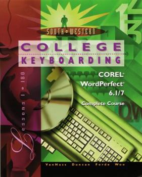 Spiral-bound College Keyboarding Corel WordPerfect 6.1/7 Word Processing, Complete Course Book