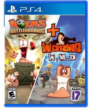 Game - Playstation 4 Worms Battleground & Worms WMD Book