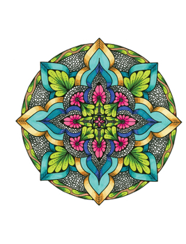 Hardcover Tangleeasy Guided Journal Mandala Book