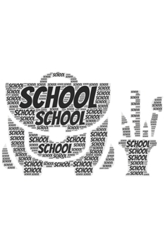 School: Notebook, Journal | Lined Paper | 120 Pages DIN A5 (6 x 9") | Notes, Drawings, Planer, Diary, Organization | Word Cloud Present