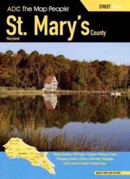 Paperback ADC St. Mary's County Maryland Street Atlas Book