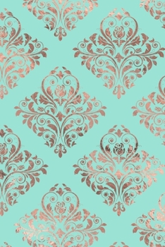 Paperback Rose Gold and Mint Composition Notebook - Small Ruled Notebook - 6x9 Lined Notebook (Softcover Journal / Notebook / Diary) Book