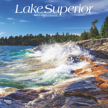 Calendar Lake Superior 2025 12 X 24 Inch Monthly Square Wall Calendar Plastic-Free Book