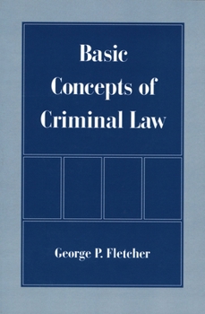 Paperback Basic Concepts of Criminal Law Book