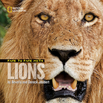 Hardcover Face to Face with Lions Book