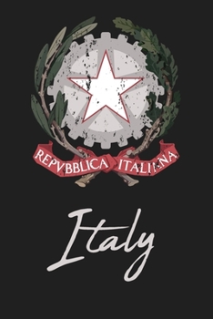 Paperback Italy: National Emblem 120 Page Lined Note Book