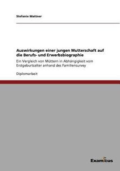 Paperback Auswirkungen einer jungen Mutterschaft auf die Berufs- und Erwerbsbiographie: Ein Vergleich von Müttern in Abhängigkeit vom Erstgeburtsalter anhand de [German] Book