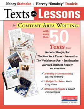 Paperback Texts and Lessons for Content-Area Writing: With More Than 50 Texts from National Geographic, the New York Times, Prevention, the Washington Pos Book